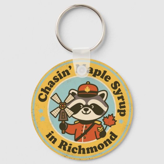 Funny Richmond Gift for Maple Lovers キーホルダー (正面)