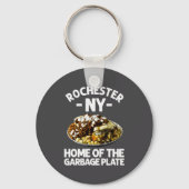 Funny Rochester Ny Garbage Plate Gift Cool New Yor キーホルダー (正面)