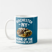 Funny Rochester Ny Garbage Plate Gift Cool New Yor コーヒーマグカップ (左)