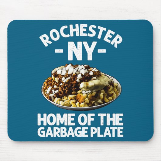 Funny Rochester Ny Garbage Plate Gift Cool New Yor マウスパッド (正面)