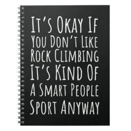 Funny Rock Climbing Gifts Sports Climbers ノートブック