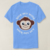 Funny Rock Out With Your Pox Out Monkey Pox Gift Tシャツ (デザイン正面)