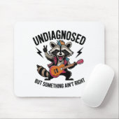 Funny Rocking Racoon マウスパッド (マウス)