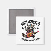 Funny Rocking Racoon  マグネット (正面/裏面)