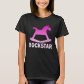 Funny Rockstar Rocking Horse Tシャツ (正面)