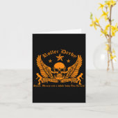 Funny Roller Derby Lover Quotes Gift, Live To Jam  カード (黄色い花)