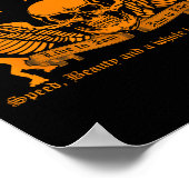 Funny Roller Derby Lover Quotes Gift, Live To Jam ポスター (角)