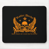 Funny Roller Derby Lover Quotes Gift, Live To Jam  マウスパッド (正面)