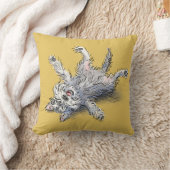 Funny Rolling Schnauzer Snuggle クッション (ブランケット)