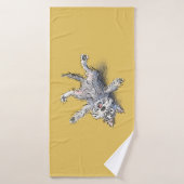 Funny Rolling Schnauzer Towel バスタオル (バスタオル)