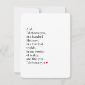 Funny Romantic Love Card for Him & Her シーズンカード (正面)