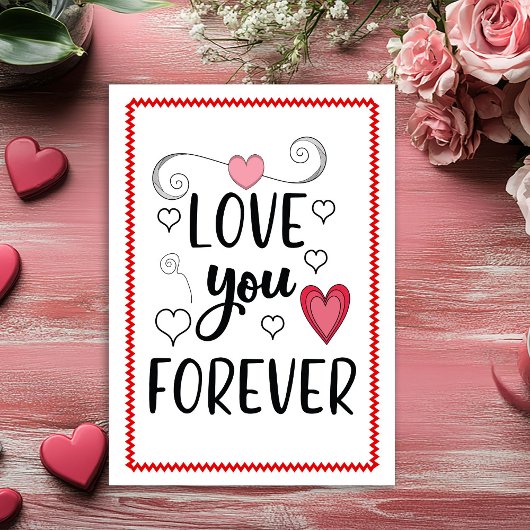 Funny Romantic Valentine Card for Husband Sketch シーズンカード