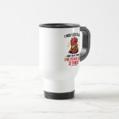 Funny Rooster Coworker Mug | I May Look Calm トラベルマグ (正面右)