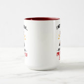 Funny Rooster Coworker Mug | I May Look Calm マグカップ (中央)