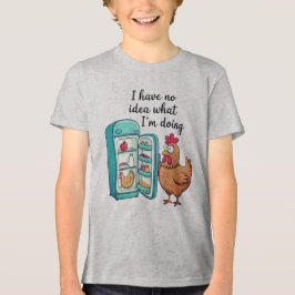 Funny Rooster Fridge Confused Mood トライブレンドＴシャツ