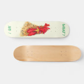 Funny Rooster Skateboard Custom Text スケートボード (横)