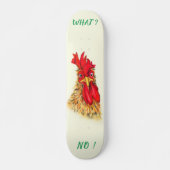 Funny Rooster Skateboard Custom Text スケートボード (正面)