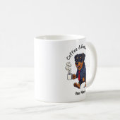 Funny Rottweiler Dog Business Suit Coffee  コーヒーマグカップ (正面右)