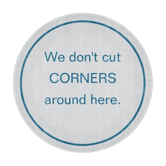 Funny Round We Don't Cut Corners カッティングボード (正面)