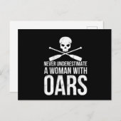 Funny Rowing Canoeing Gift Kayak Rafting ポストカード (正面/裏面)