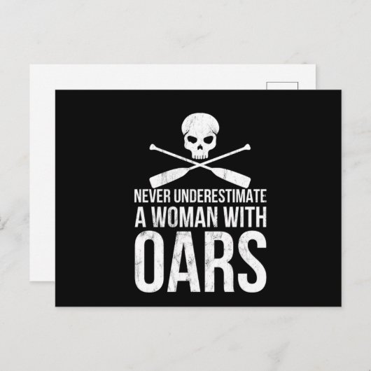 Funny Rowing Canoeing Gift Kayak Rafting ポストカード (正面/裏面)