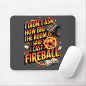 Funny Rpg I Cast Fireball Quote With Wizard Hat An マウスパッド (マウス)
