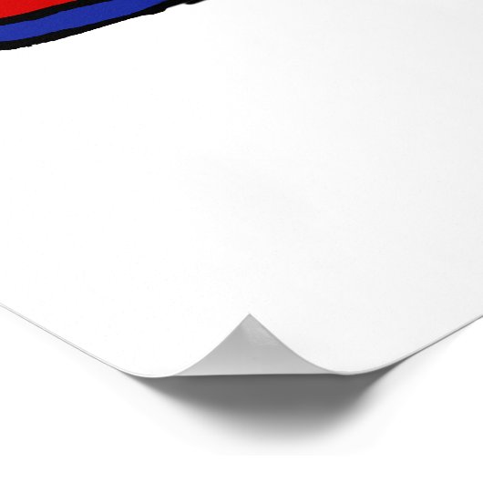 Funny Rubber Chicken kayaking cartoon ポスター (角)