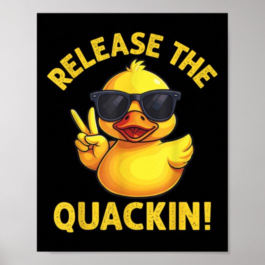 Funny Rubber Duck Release The Quackin!  ポスター (正面)