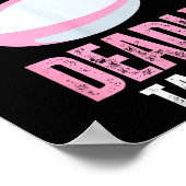 Funny Rugby Gift For Girls Pretty Face Deadly Tack ポスター (角)