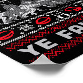 Funny Rugby O Scrum All Ye Faithful Ugly Merry Chr ポスター (角)