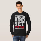 Funny Rugby Quote  Play Rugby  Rugby Fan  Crouch B Tシャツ (正面フル)
