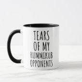 Funny Rummikub Board Game Mug Perfect Gamer Gift マグカップ (左)