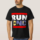 FUNNY RUN CNC MACHINIST ENGINEER MECHANIC OPERATOR Tシャツ (正面)