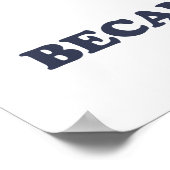 Funny Running Because Murder Is Wrong Retro ポスター (角)