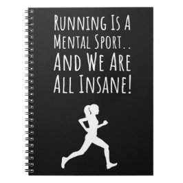 Funny Running Gifts For Her Humor Women Runner ノートブック