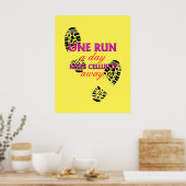 Funny Running Quote - Motivational Fitness Posters ポスター (キッチン)