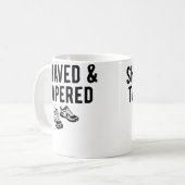 Funny Running Shaved Tapered Distance Runner コーヒーマグカップ (正面左)