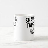 Funny Running Shaved Tapered Distance Runner コーヒーマグカップ (中央)