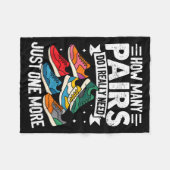 Funny Running Shirt For Men Women Runner Marathon  フリースブランケット (正面(横))