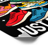 Funny Running Shirt For Men Women Runner Marathon ポスター (角)