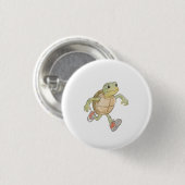 Funny Running Turtle Cartoon Button Badge Pin 缶バッジ (正面&裏面)