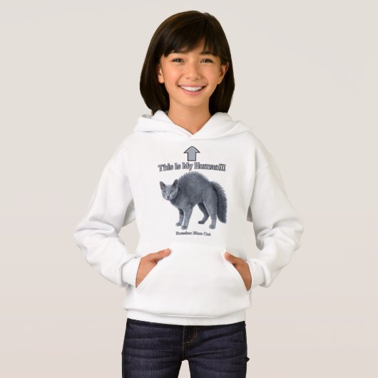 Funny Russian Blue Cat – This Is My Human (正面フル)