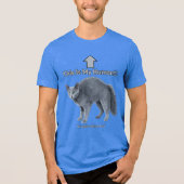 Funny Russian Blue Cat – This Is My Human トライブレンドＴシャツ (正面)
