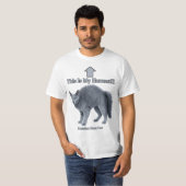 Funny Russian Blue Cat – This Is My Human Tシャツ (正面フル)