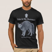 Funny Russian Blue Cat – This Is My Human Tシャツ (正面)