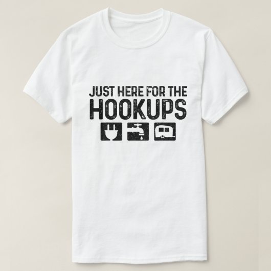 Funny RV Camping T-Shirt for Hookup Lovers Tシャツ (デザイン正面)