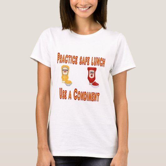 Funny Safe Lunch T-Shirt Tシャツ (正面)