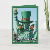 Funny Saint Patrick's Day Card カード (正面)