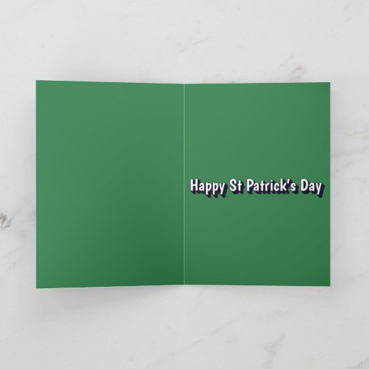 Funny Saint Patrick's Day Card カード (内部)