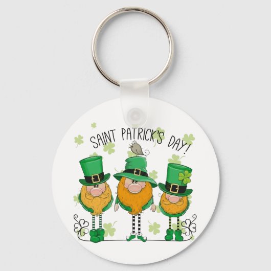 Funny Saint Patrick's Day T-Shirt Irish Shamrock キーホルダー (正面)